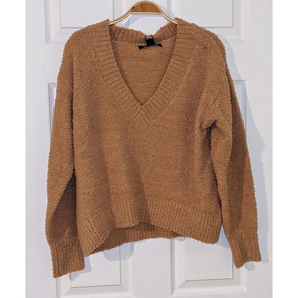 Sanctuary‎ V-Neck Pullover Sweater Fuzzy Knit Soft Cozy Maple XXS NWT $79 - Picture 2 of 9